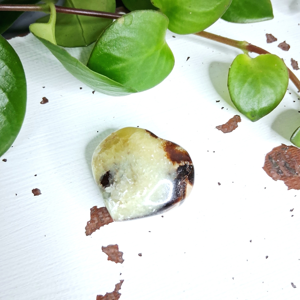 Dragon Septarian Crystal Heart